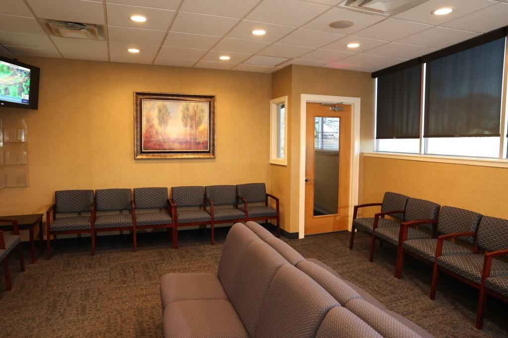 Waiting area at Long Island Oral Surgeons office.
